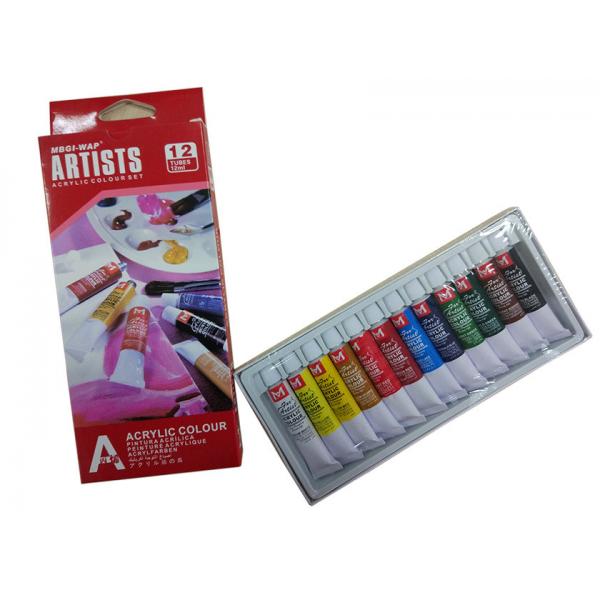 Quality Free Combination Color Art Painting Colours Acrylic Color Set 12 X 12ml / 24 X for sale