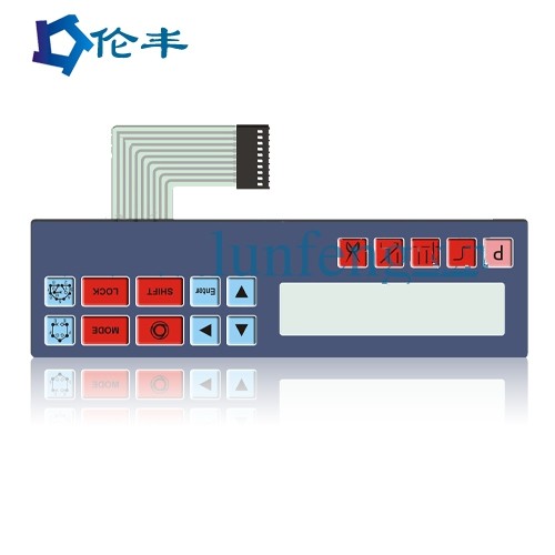 Quality PET V200 Waterproof Flexible Membrane Switches Industrial Glossy Surface for sale