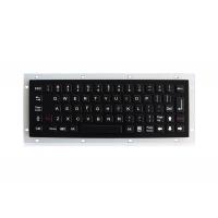 China Brushed Black Titanium Industrial Keyboard Customized Metal Koisk Keyboard factory