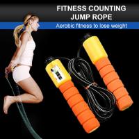 China Fashion Adjustable Jump Rope , Professional Jump Rope 2.9m Length With Electronic Counter factory