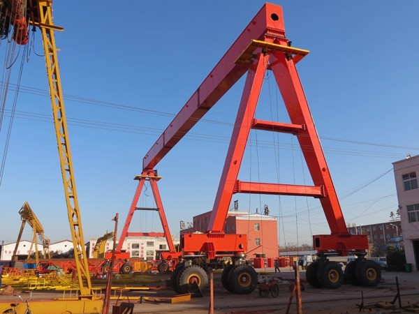 Quality 3m/Min Electric Rubber Tired Gantry Crane For Road Tunnel Construction for sale