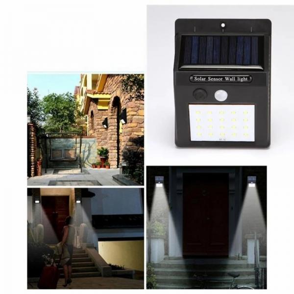Quality 6000K Security Solar Motion Sensor Lights Outdoor With 1200mah Lithium Battery for sale