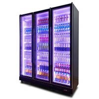 China Fashion R404a Upright Beer Cooler Soft Drinks Display Wine Chiller for sale