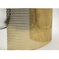 China Thickness 0.1mm-8mm Punched Metal Sheet Perforated Copper Screen Erosion Resistant for sale