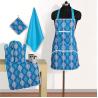 China Flower Pattern Adjustable Home Kitchen Cooking Apron with Pockets for Women and Men factory