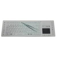 China 117 keys medical wireless washable keyboard by antimicrobial silicone for cybernet computer factory