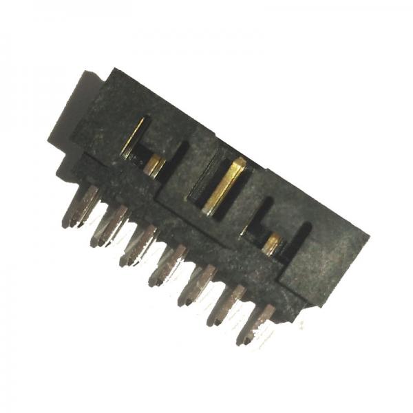 Quality H=6.4 2.0 Pitch Box Header Connector Straight PBT Black Gold Flash ROHS for sale