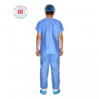 Quality Anti Static Two Pieces Hospital Surgical Scrubs Doctor Nurse Medical Disposable for sale