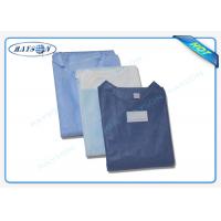China 100% PP , SMS Non Woven Fabric Sterile Disposable Surgical Gown Sauna Dress factory