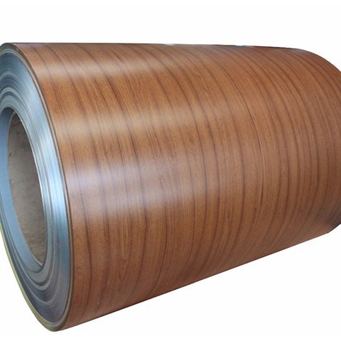 Quality 3.0mm 5005 Wooden Grain Color Coated Aluminum Coil For Building Decoration for sale