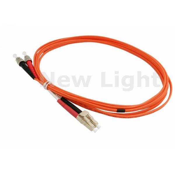 Quality Orange LC FC 9 / 125 Single Mode Duplex Fiber Optic Cable With UPC Polish for sale