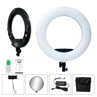 China RGB Selfie 18 Inch LED Ring Light Full CCT 2800 9990k With Tripod Stand factory