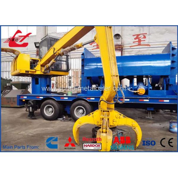Quality Tailer Mounted Hydraulic Scrap Baler Logger Press Diesel Engine drive for sale