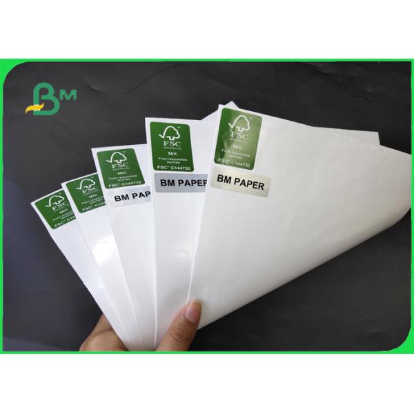 Quality 70g + 20g Woodfree Offest Paper PE Coated Greaseproof And Waterproof In Sheets for sale
