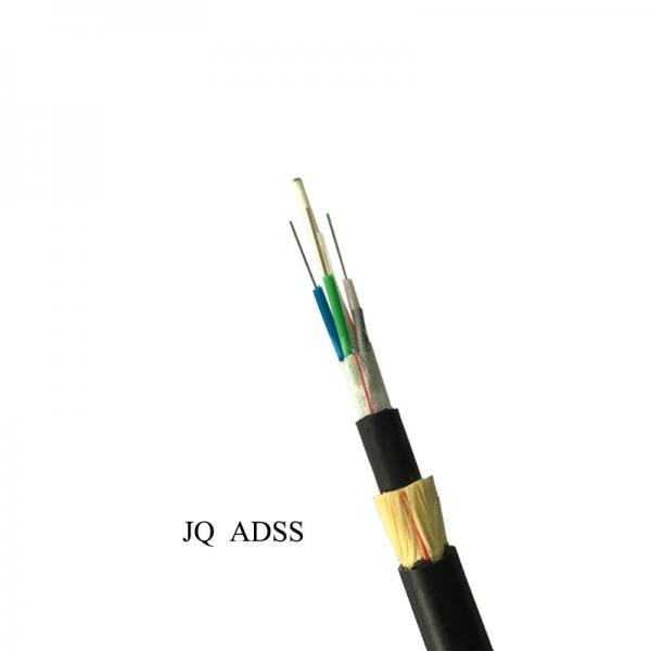 Quality ADSS G657A1 Aramid Yarn 12 Core Single Mode Fiber Optic Cable for sale
