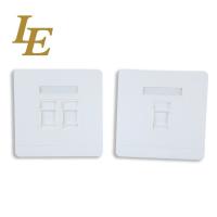 China Sgs Single Double Port Rj45 Wall Network Faceplate Socket Oem / Odm factory