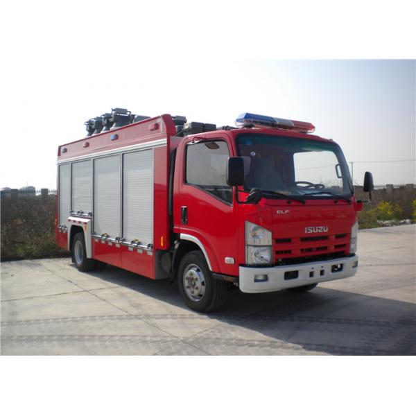Quality 4x2 chassis 260 L/Min Flow Light Fire Truck with Halogen Lamps for sale