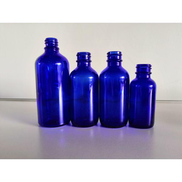 Quality Blue Color 15ml Glass Dropper Bottles , Essential Oil Dropper Bottles for sale