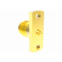 Quality 2.4mm 2 Hole Flange Female RF Connector Jack With Cylindrical Contact 0.4mm Pin for sale