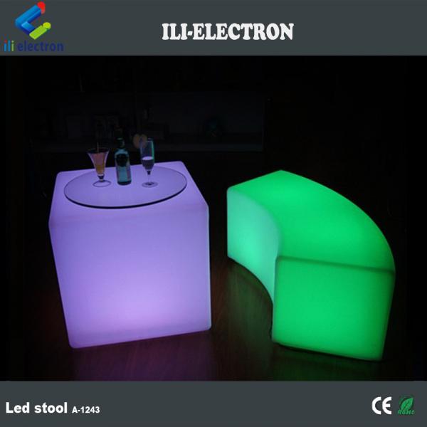 Quality waterproof Color Changing Cube Chair with Rechargeable Lithium Battery for sale