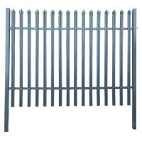 China Different colors hot-dipped galvanized or PVC coated welded palisade fencing Decorative Steel Palisade Garden Europe Fen factory