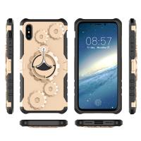 China TPU and PC 2 in 1 Kickstand Finger Ring Holder gear Case For IphoneX 8 plus 7 6s armband shockproof sports Phone Cover factory