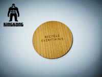 China 1K IC Chip Wooden RFID Cards With Engraving Silkscreen Printing factory