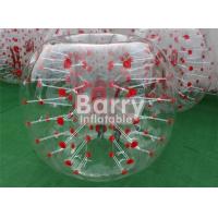 China Outdoor Inflatable Toys 100% TPU / PVC 1.5m Red Dot Inflatable Bubble Soccer Ball factory