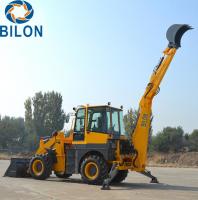 China Yunnei Engine Backhoe Loader , 76KW Front Loader Tractor factory
