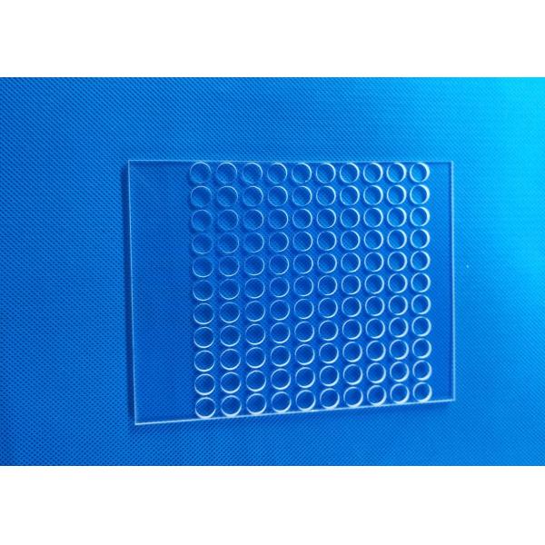 Quality Pure Precision Glass Machining Excellent Physical Chemical Properties Quartz Glass Plate Punching for sale