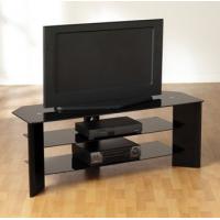 China contemporary black tempered glass tv stand xyts-027 factory