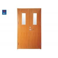 china 60 Mins interior Exterior Exit PVC Glass Double Fire Rated Wood Door