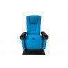 China 100% Polyester Commercial Theater Seating Steel Leg Auditorium Chair factory