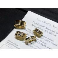 China Exquisite 18K Gold Diamond Ring , 18K Rose Gold Diamond Wedding Band factory