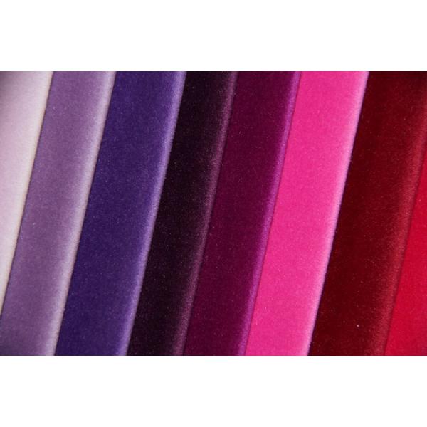 Quality Sunscreen Suede Velvet Fabric Polyester Purple Suede Upholstery Fabric for sale