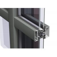 china Easy Cleaning Curtain Wall Aluminium Profiles , Unitised Curtain Wall GB Certified