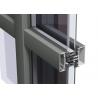 China Easy Cleaning Curtain Wall Aluminium Profiles , Unitised Curtain Wall GB Certified factory