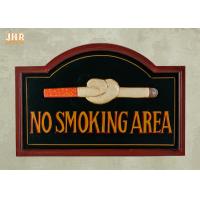 China No Smoking Wooden Wall Signs Hand Painting for sale