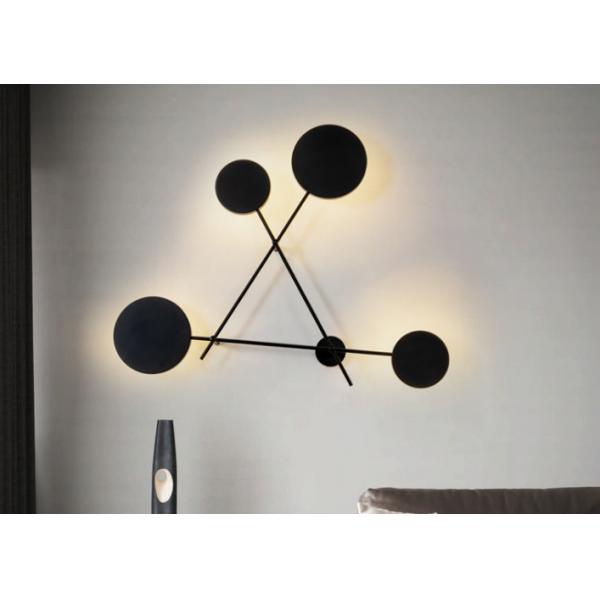 Quality Diameter 107cm Height 85cm Led Black Iron Acrylic Modern Wall Sconces for sale