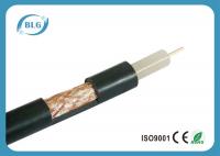 China Video Low Loss 75 Ohm Coax To Rj45 , Polyvinyl Chloride 100 Feet Coaxial Cable factory