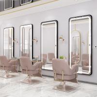 China Brushed Rectangular Shape Aluminium Mirror Frame Profile Large Size For Barbershop factory