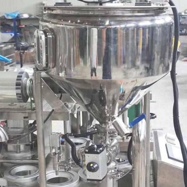 Quality PLC Rotary Cup Filling Sealing Machine 8cups/Min For Industrial Use for sale
