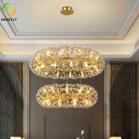 China Modern Light Luxury Crystal Chandelier Master Bedroom Dining Room Dandelion Chandelier Living Room Chandelier for sale