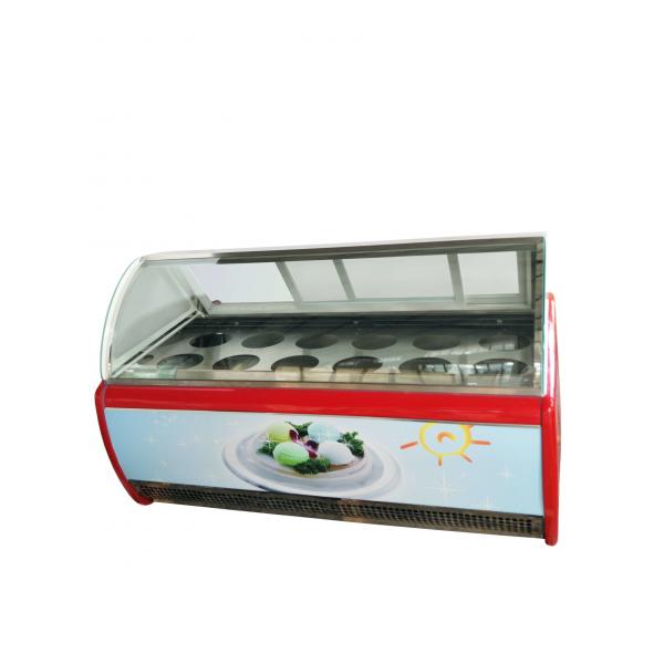 Quality Danfoss Compressor Display Case Fridge  For Hard Ice Cream Or Popsicles for sale