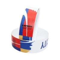Quality Printing Security Colored Paper Wristbands Personalized Water Resistant for sale