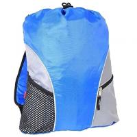 China Blue Nylon Drawstring Promotional Products Backpacks For Swimming Gymsack Shoe factory