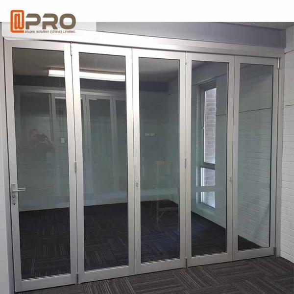 Quality Rating Energy Saving Triple Double Glazed Folding Doors Water - Proof for sale