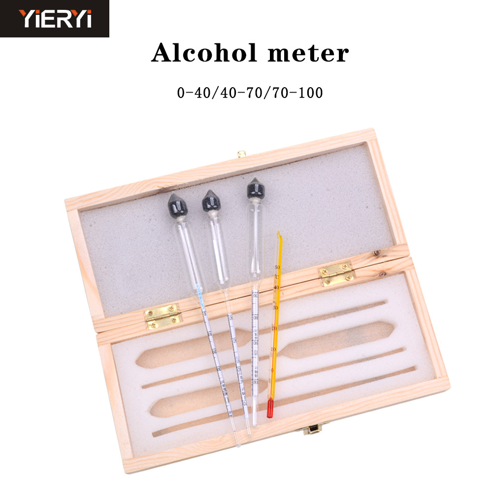 China Measuring Alcohol Concentration Wine Meter , Alcohol Meter Whisky Vodka Bar Set Tool factory