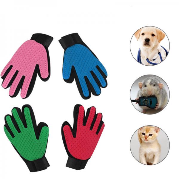 Quality Relaxing Massage Cat Grooming Glove For Dogs Wool Glove Pet Hair Deshedding Comb for sale
