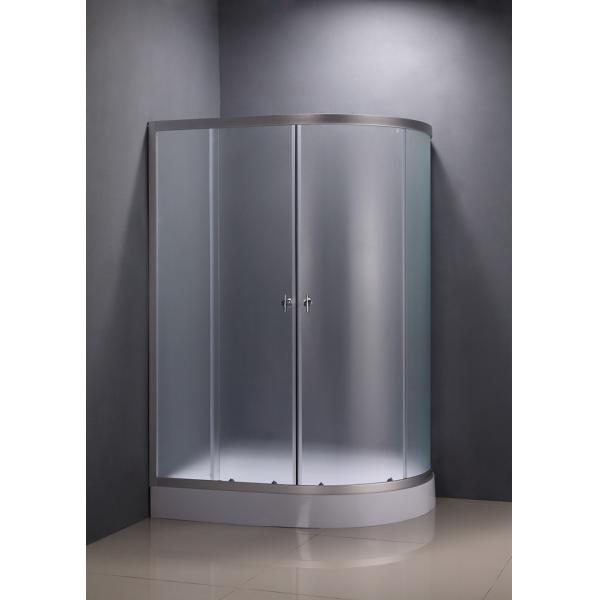 Quality 1150x800x1950mm 4mm Self Contained Shower Units Silver Aluminum Frame for sale